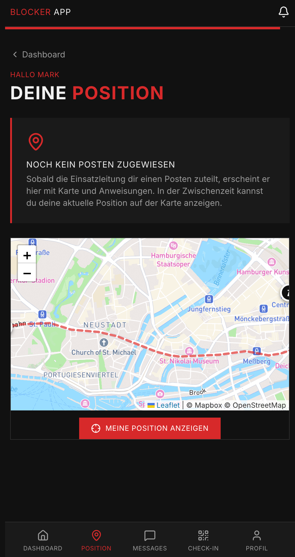 Vorschau der Blocker App auf dem Smartphone